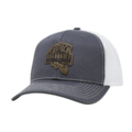 everything-smallmouth-gray-white-leather-patch-trucker-hat