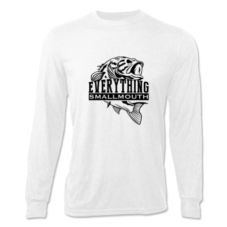 everything-smallmouth-long-sleeve-big-logo-tee-white-front